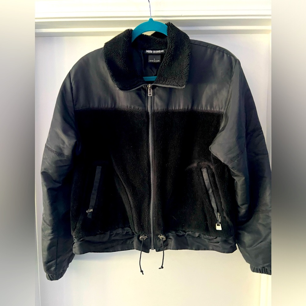 Nils Skiwear Jacket- Satin/Fleece-Black